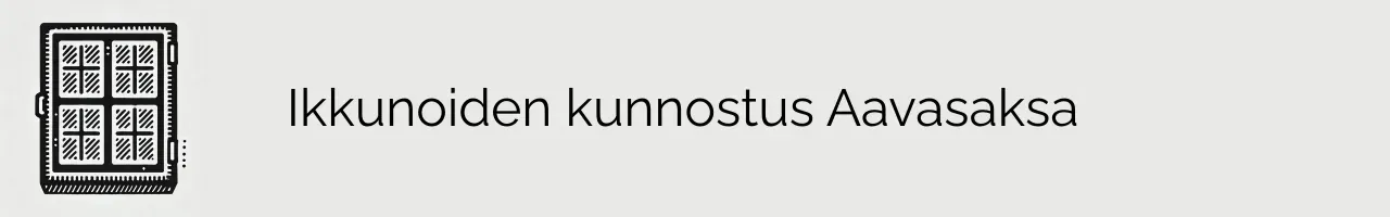 Ikkunoiden kunnostus Aavasaksa